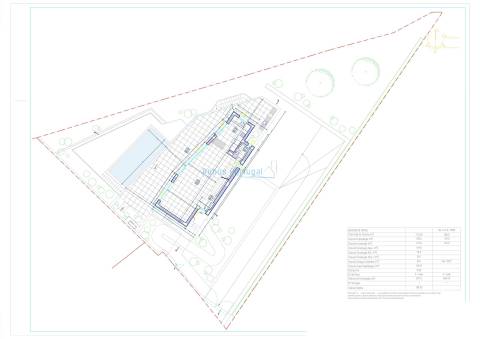 Lote com projeto aprovado para moradia T3 com piscina infinita