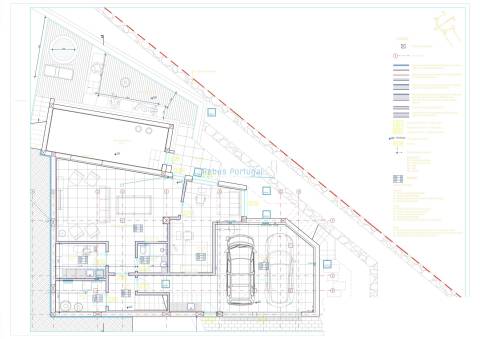 Lote com projeto aprovado para moradia T3 com piscina infinita