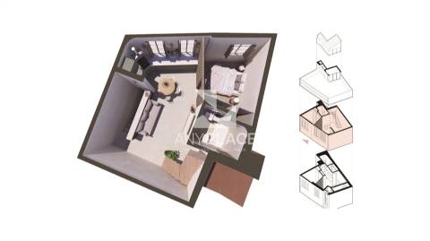 Oportunidade única no coração histórico de Loulé, prédio com projeto para dois apartamentos T1.