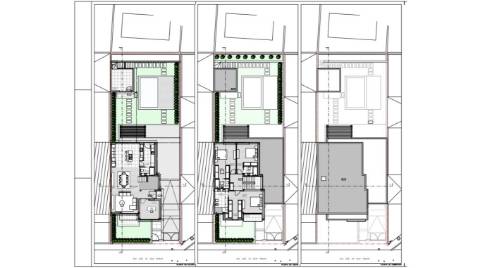 Terreno com projeto aprovado para moradia T4 com 3 suites de R/C e Andar