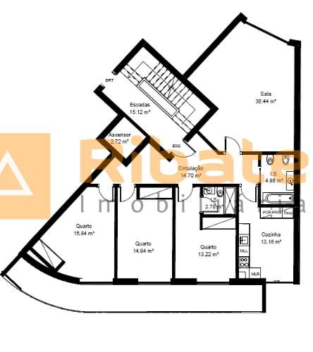 Apartamento T3 em Almeirim