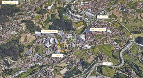 Terreno em Guimarães, construção de moradias/armazém