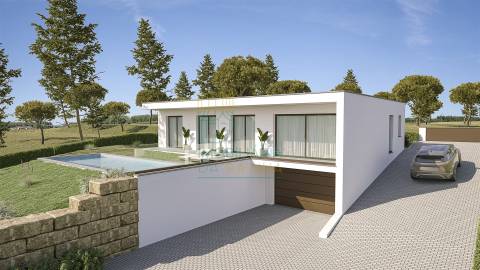 Moradia Moderna com Piscina e Garagem – Tranquilidade e Perto da Praia