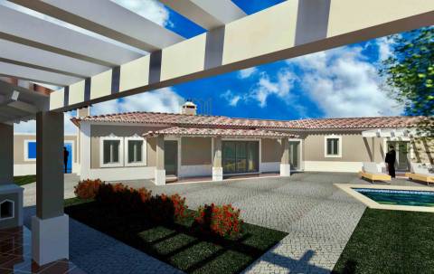 Moradia Térrea T3 com Piscina e Garagem | Lote 1.200 m² | Próxima de Caldas da Rainha