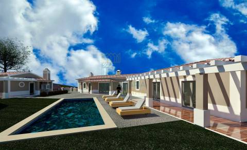 Moradia Térrea T3 com Piscina e Garagem | Lote 1.200 m² | Próxima de Caldas da Rainha