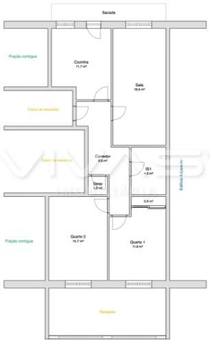 Apartamento T2 Arrendamento em Vila Verde e Barbudo,Vila Verde