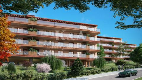 Apartamento com vistas de rio e mar