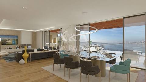 Apartamento com vistas de rio e mar