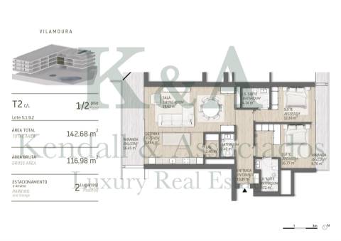 Apartamento T2 em novo condomínio privado em Vilamoura