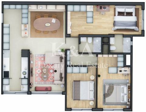 Apartamento T3 totalmente recuperado