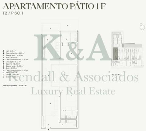 Apartamento T2 em Novo Condomínio