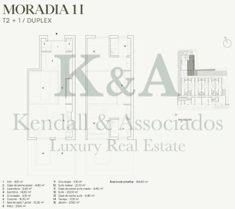 Apartamento T2+1 duplex com jardim em Novo Condomínio