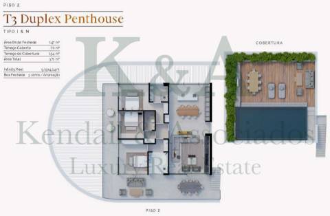 Apartamento T3 Duplex Penthouse em condomínio privado de luxo, Vilamoura