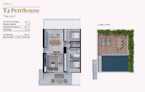 Apartamento T2 Penthouse em condomínio privado de luxo, Vilamoura