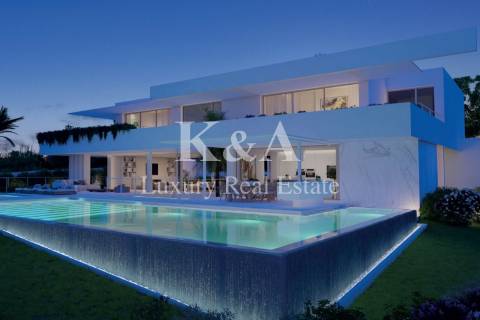 Moradia V6 contemporânea com vistas panorâmicas no Triangulo Dourado, Algarve