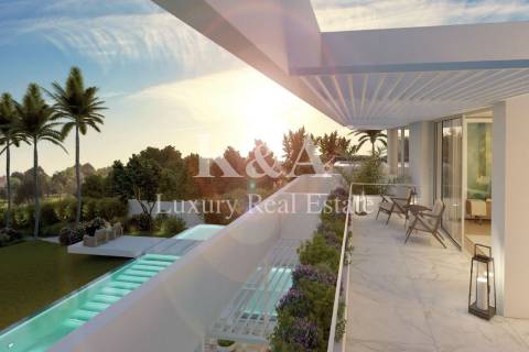 Moradia V6 contemporânea com vistas panorâmicas no Triangulo Dourado, Algarve