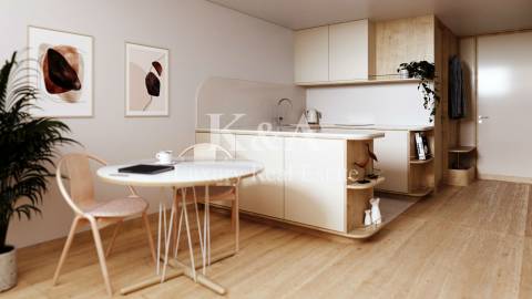 Apartamento T1 em primeira linha de rio em Gaia