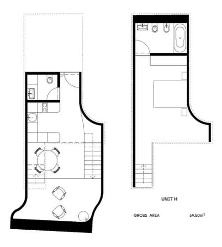 Apartamento T1 em primeira linha de rio em Gaia