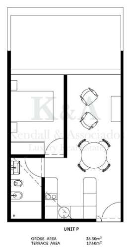 Apartamento T1 em primeira linha de rio em Gaia