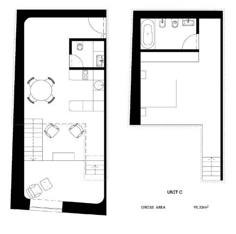 Apartamento T1 em primeira linha de rio em Gaia