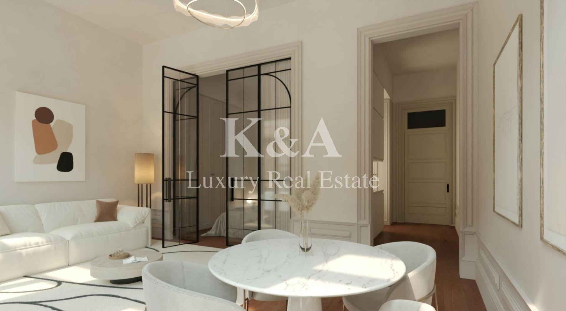Apartamento T1 em novo edifício localizado no centro da cidade do Porto.