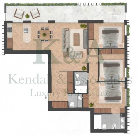 Apartamento T3 com varanda na Foz