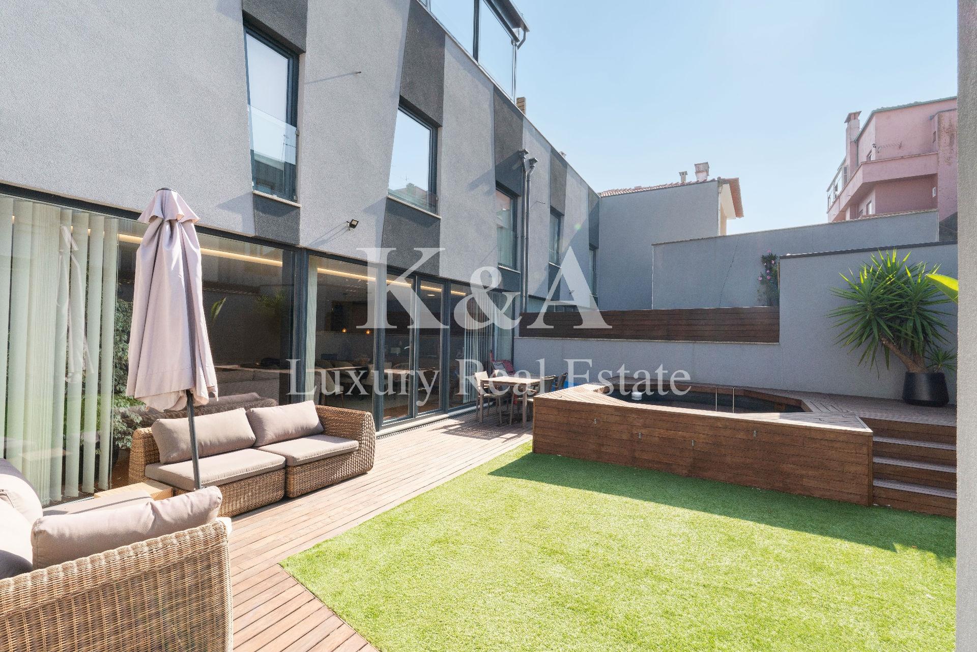 Moradia T3 com jardim e piscina no Porto.