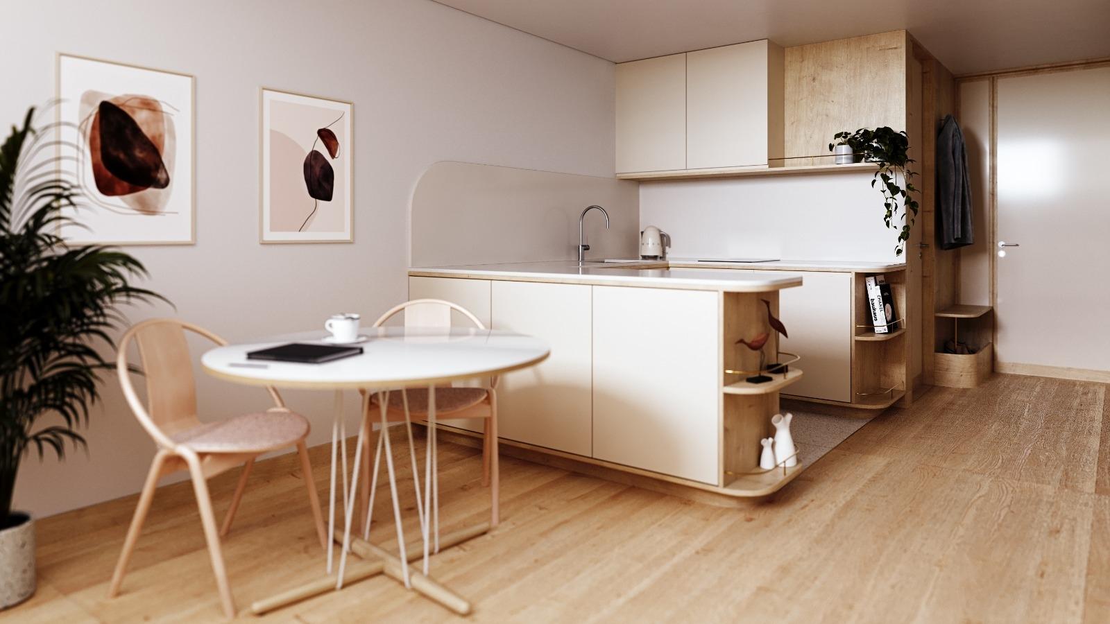 Apartamento T1 em primeira linha de rio em Gaia