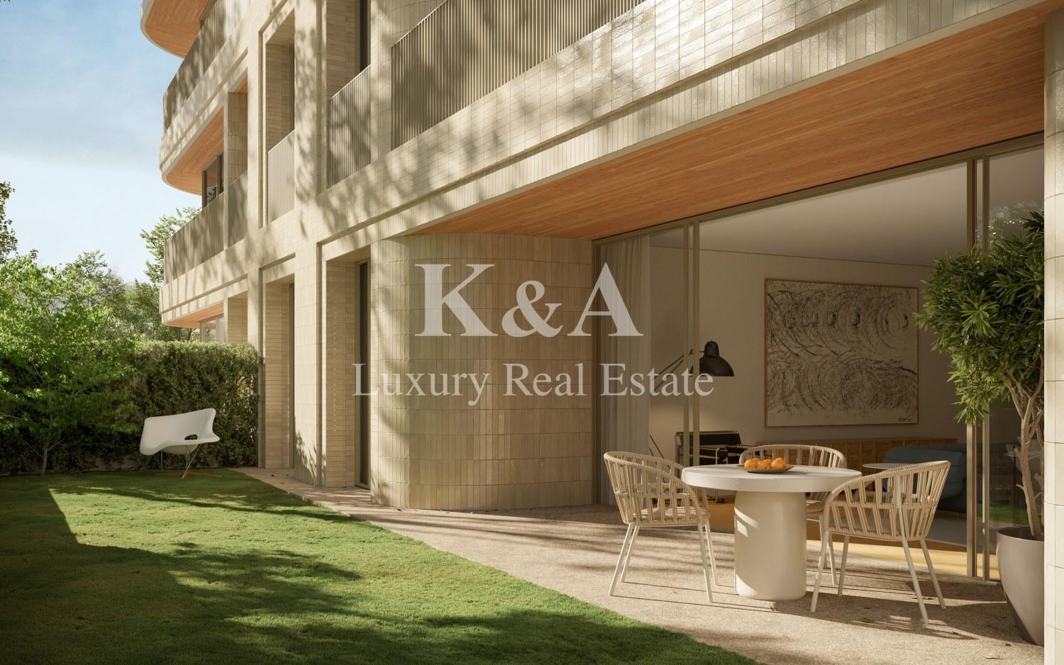Apartamento T3 em NOVO EMPREENDIMENTO de luxo na Foz, com jardim privativo.