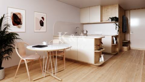 Apartamento T1 em primeira linha de rio em Gaia