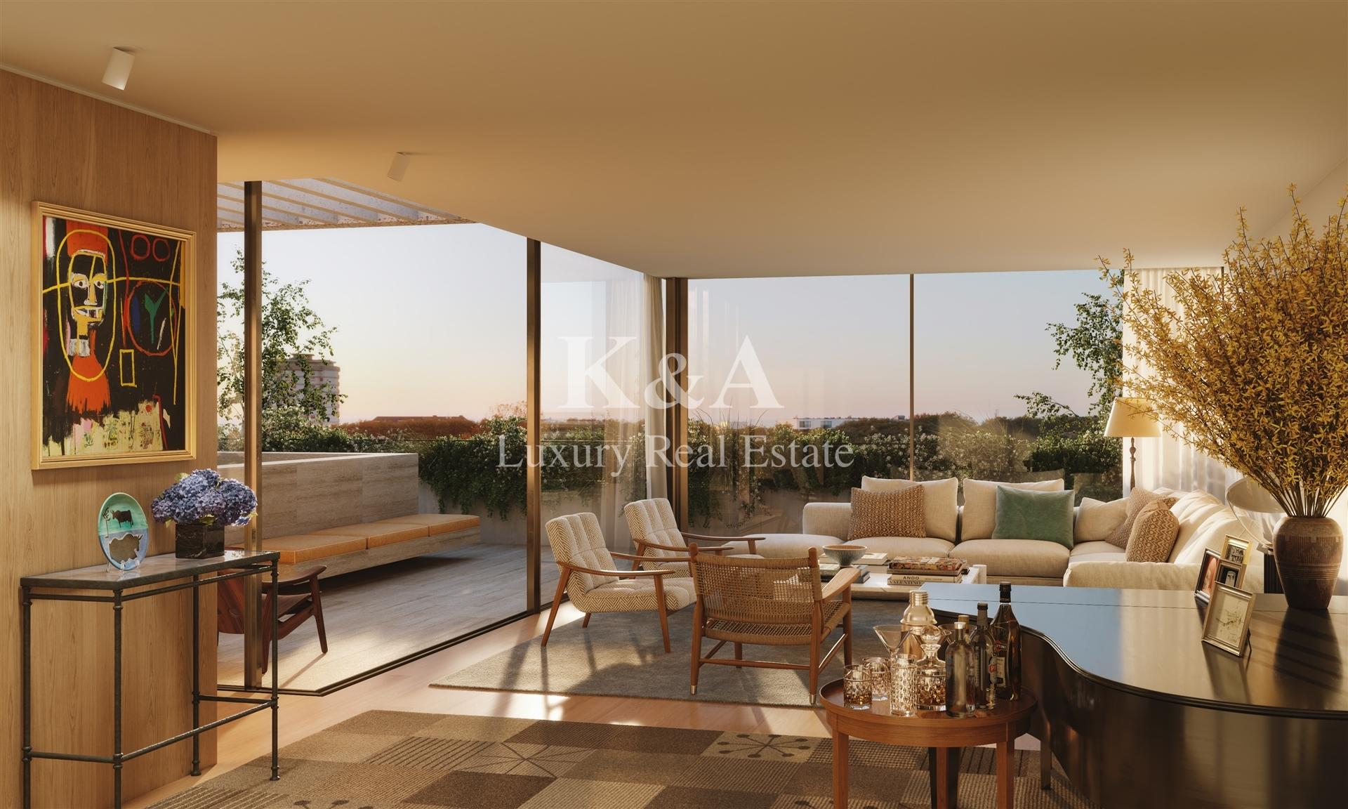 Cobertura T4, na Foz,  com vistas  e piscina privativa.