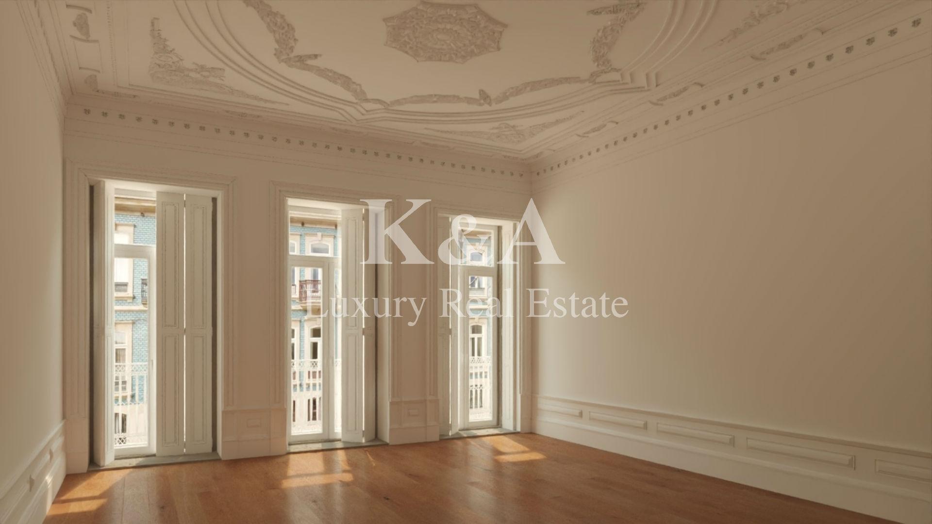 Apartamento T1 em novo edifício localizado no centro da cidade do Porto.