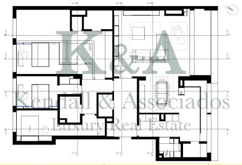 Apartamento T4 com vista mar em Matosinhos num condomínio com piscina.