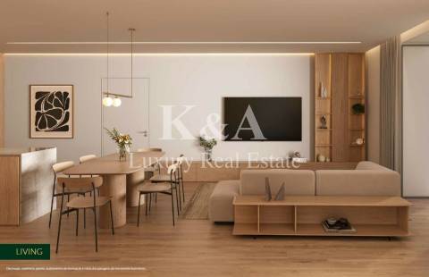 Apartamento T0+1 com 128 m² de jardim privado