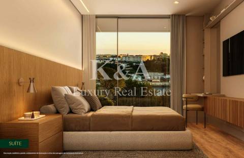 Apartamento T0+1 com 128 m² de jardim privado