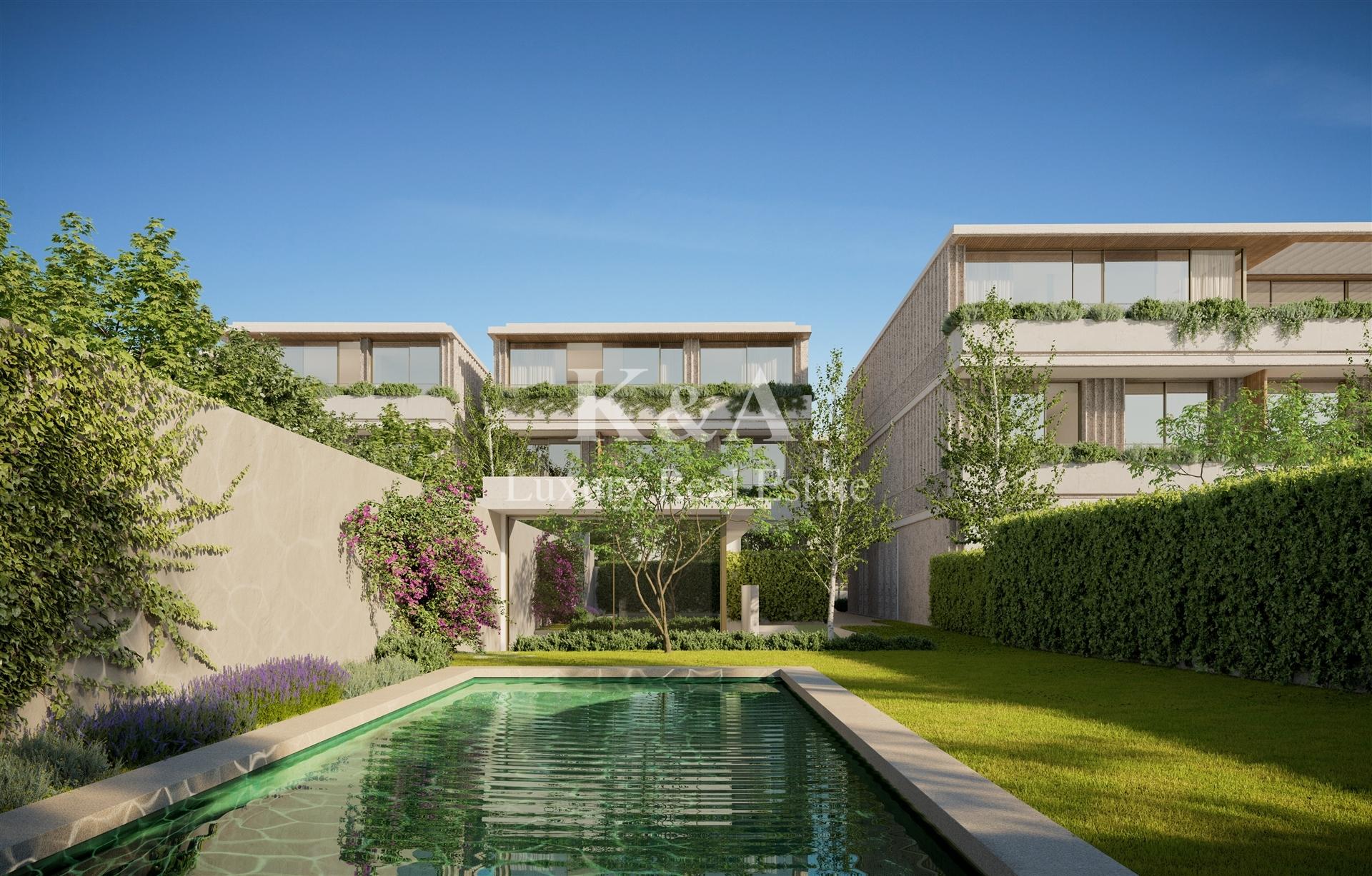 Andar Moradia T3 com jardim, em condomínio de luxo novo.