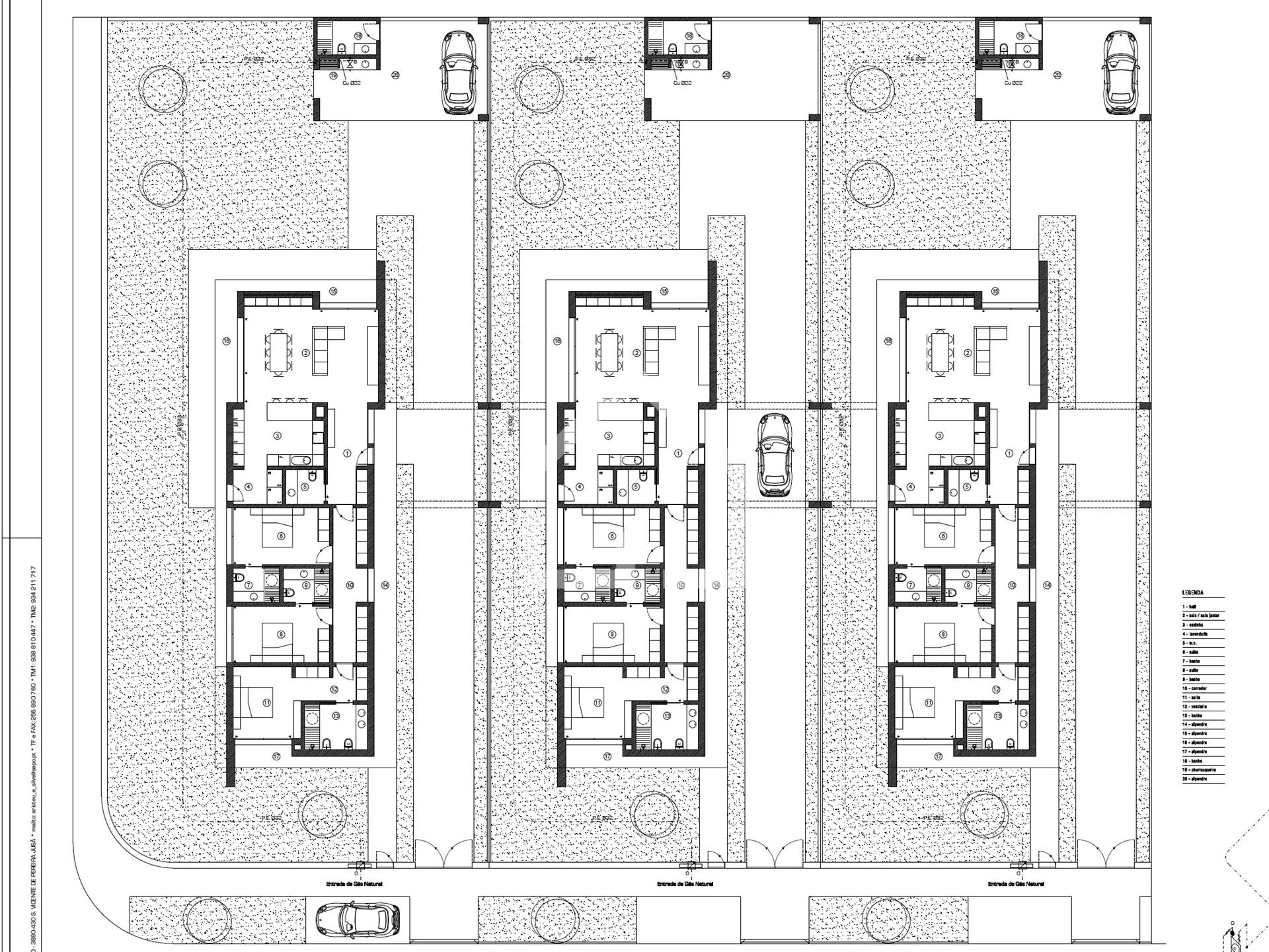 Terreno com projeto aprovado para 3 moradias térreas