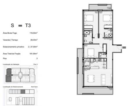 Apartamento T3 Venda em Santa Marinha e São Pedro da Afurada,Vila Nova de Gaia