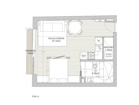 Apartamento T0 Venda em Cedofeita, Santo Ildefonso, Sé, Miragaia, São Nicolau e Vitória,Porto