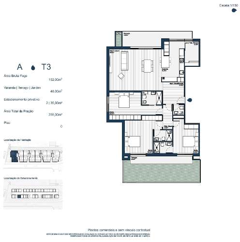 Apartamento T3 Venda em Arcozelo,Vila Nova de Gaia