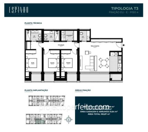 Apartamento T3 Arrendamento em Espinho,Espinho