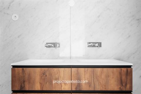 Penthouse de tipologia T4 com terraço de 160 metros quadrados.