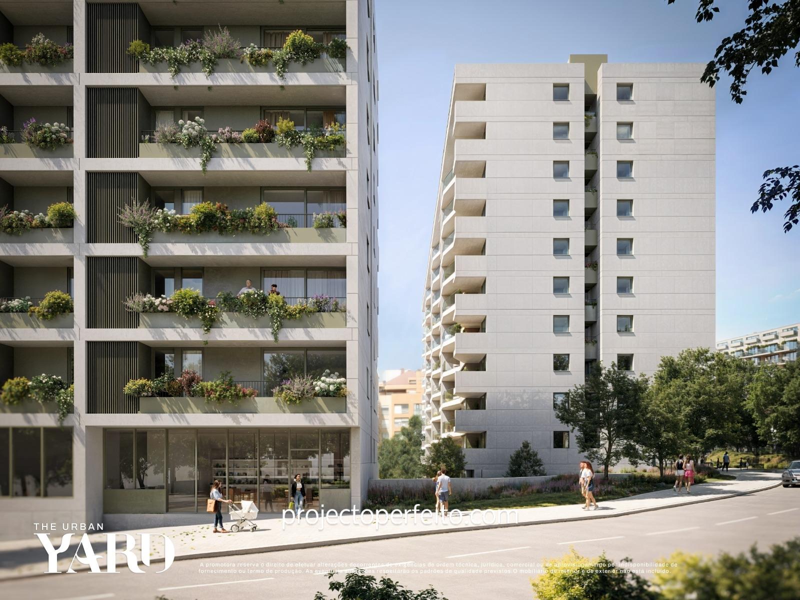 Apartamento T0, sito no 9º e penúltimo andar com vistas panorâmicas