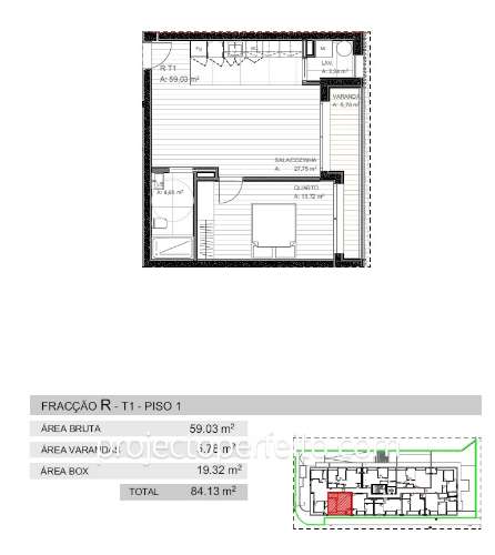 Apartamento T1 Venda em Grijó e Sermonde,Vila Nova de Gaia