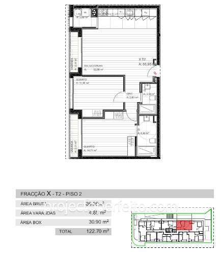 Apartamento T2 Venda em Grijó e Sermonde,Vila Nova de Gaia