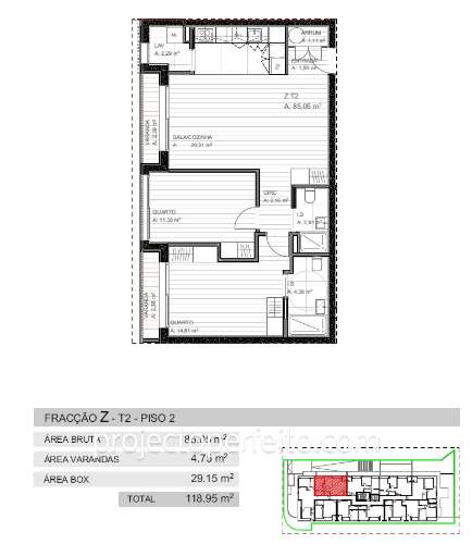 Apartamento T2 Venda em Grijó e Sermonde,Vila Nova de Gaia