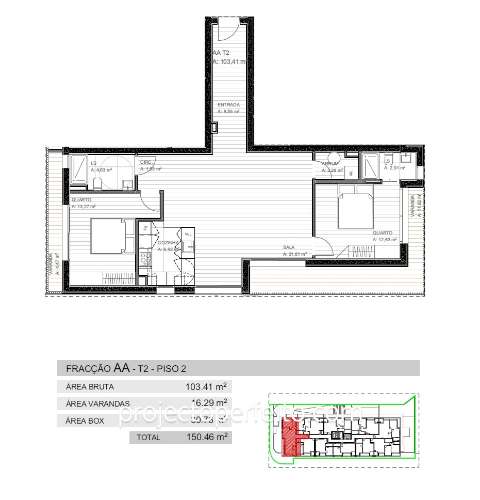 Apartamento T2 Venda em Grijó e Sermonde,Vila Nova de Gaia