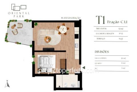 Apartamento T1 Venda em Campanhã,Porto