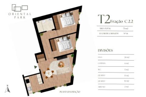 Apartamento T2 Venda em Campanhã,Porto