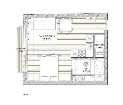 Apartamento T0 Venda em Cedofeita, Santo Ildefonso, Sé, Miragaia, São Nicolau e Vitória,Porto